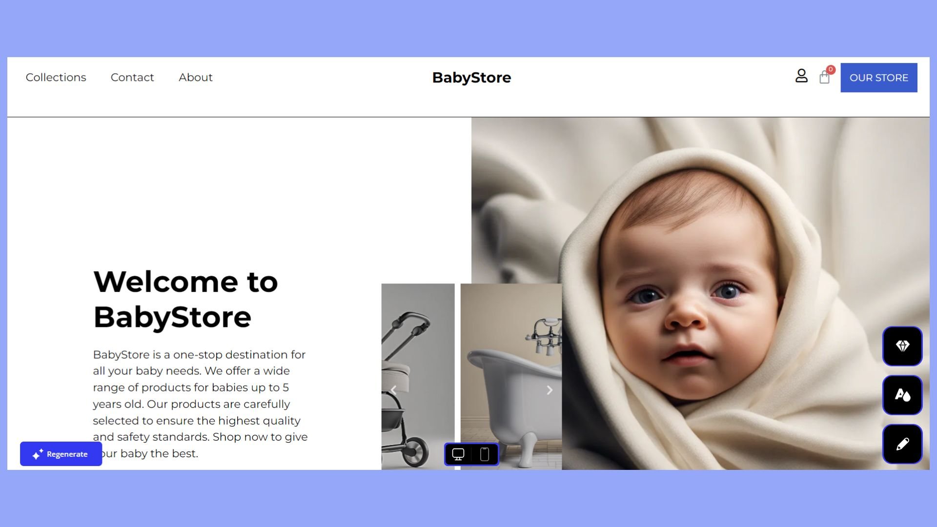 10Web AI Website Builder generated website