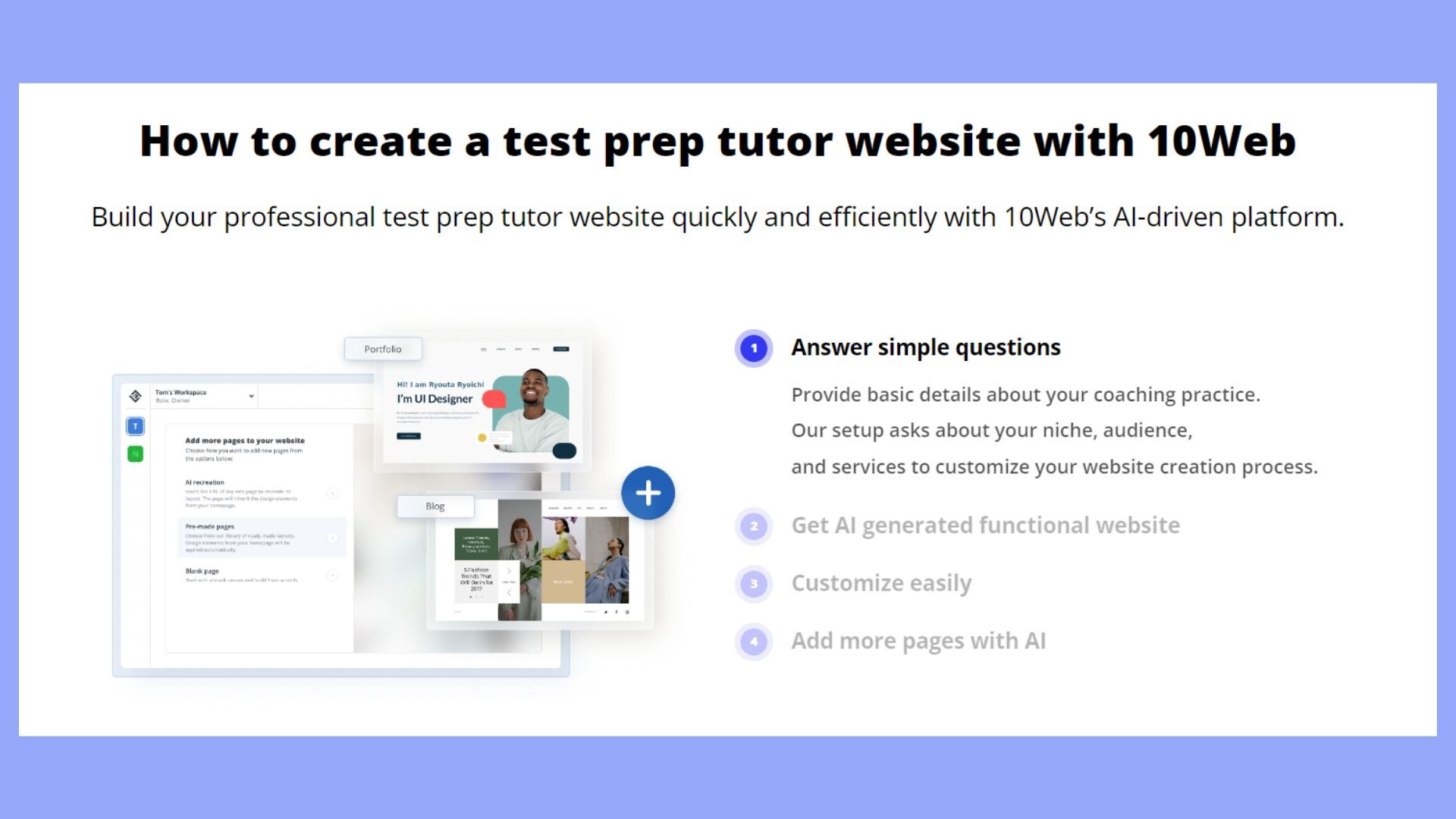 Create a website for your tutoring business