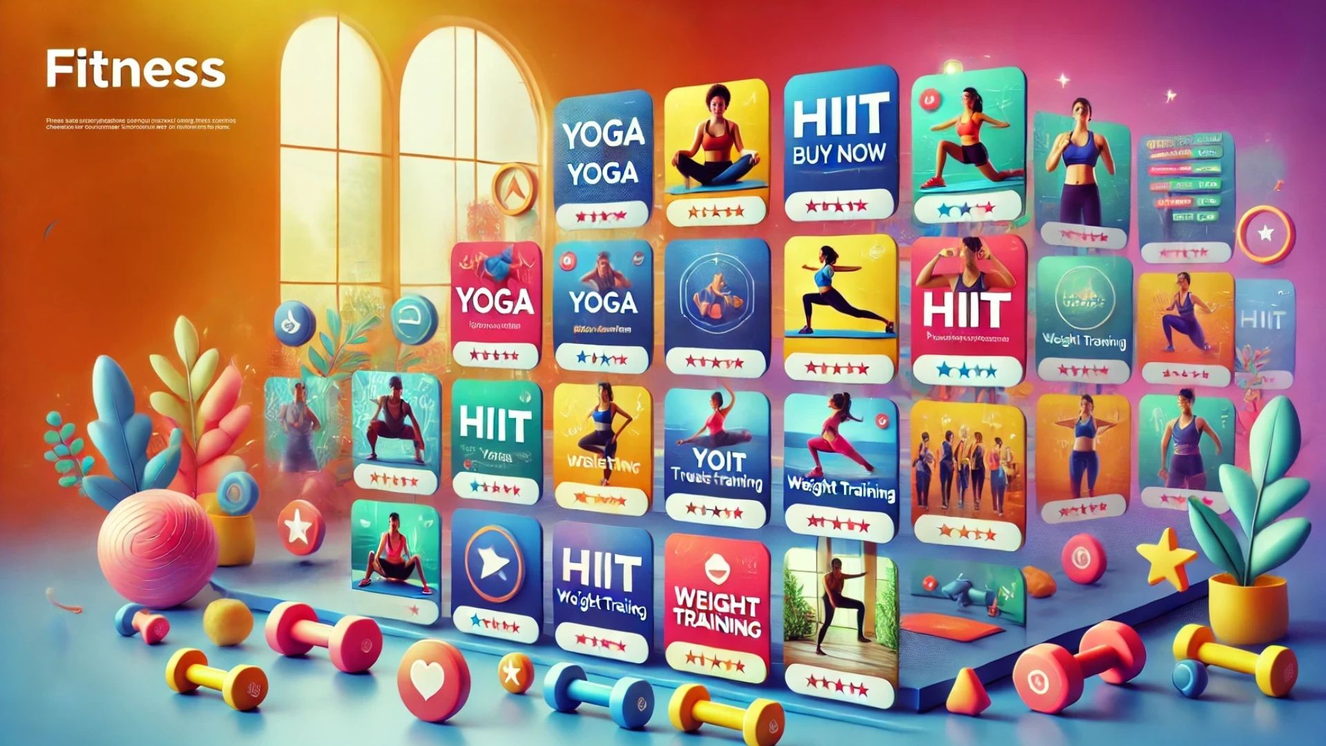 Fitness program selling online