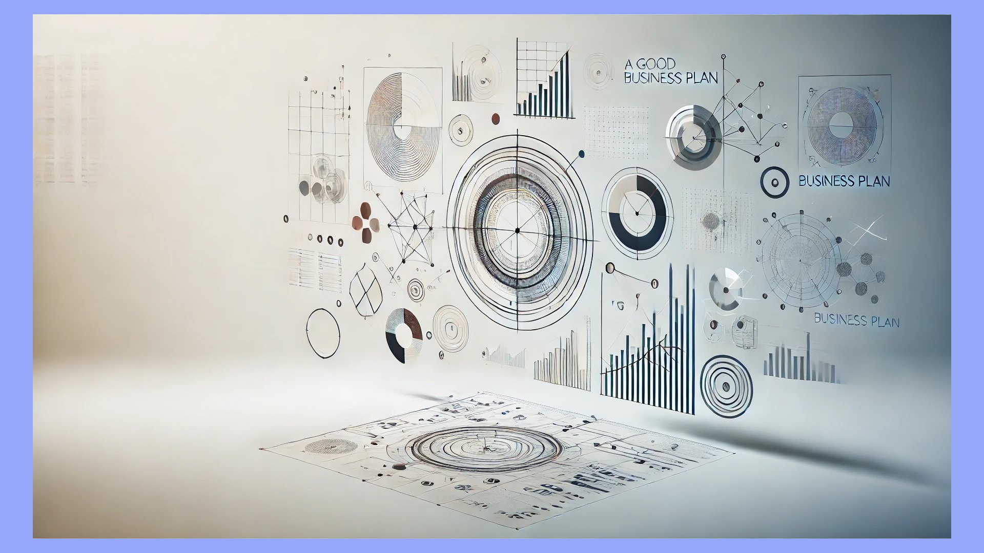 An abstract illustration about creating a business plan for a beauty business.