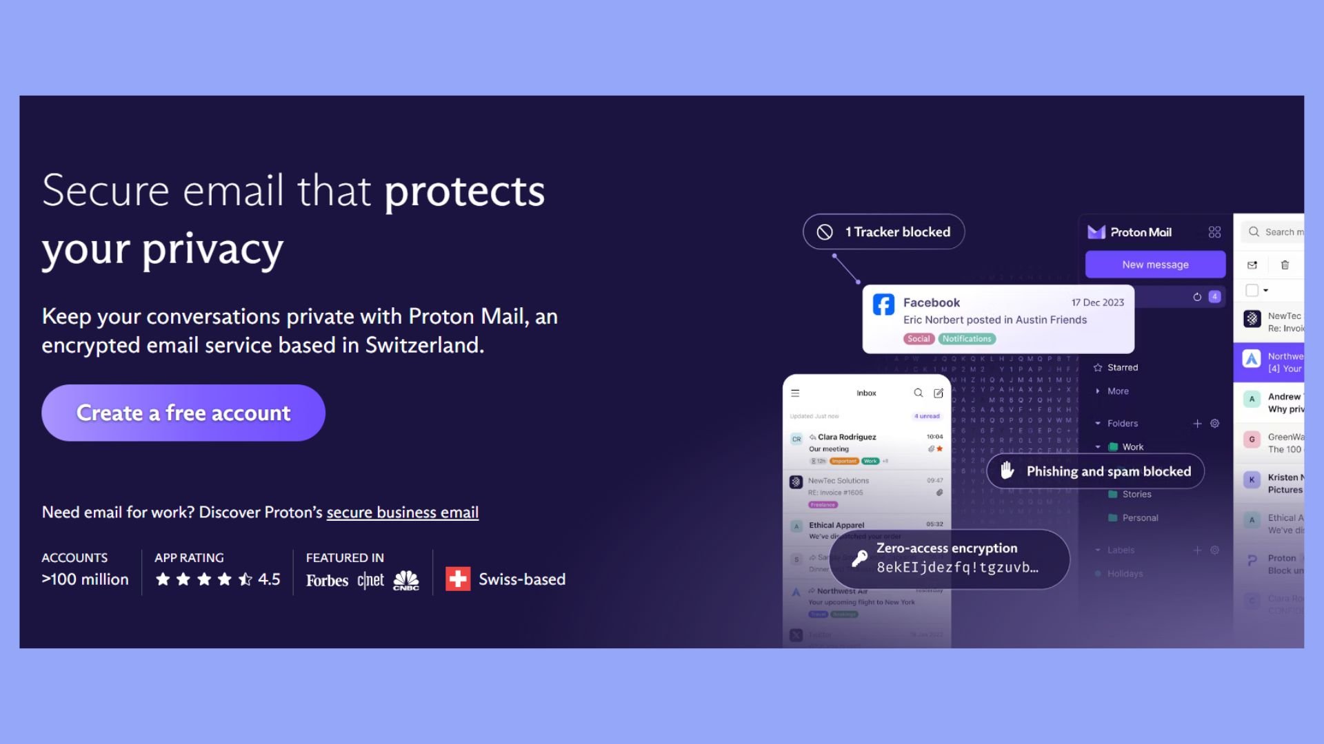 ProtonMail email hosting