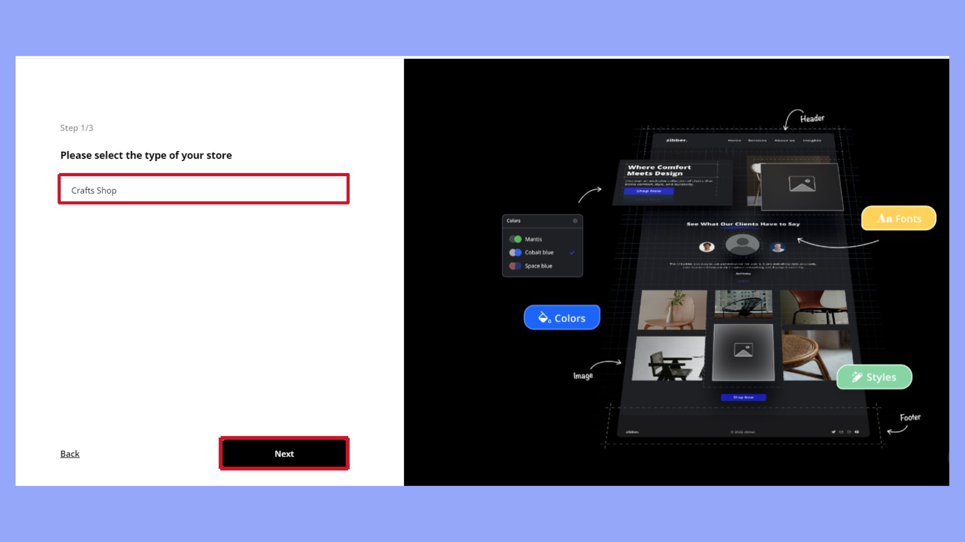 Set your business type