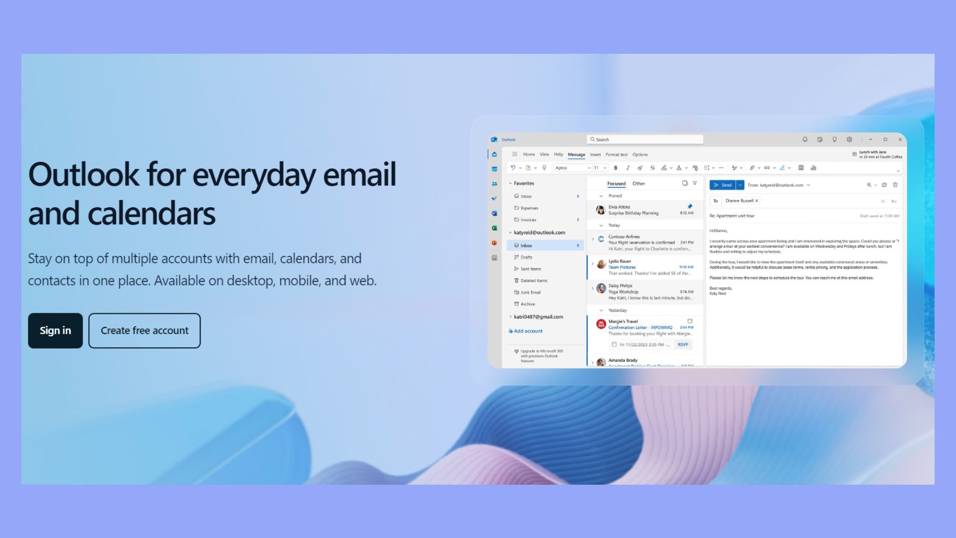 Outlook email hosting
