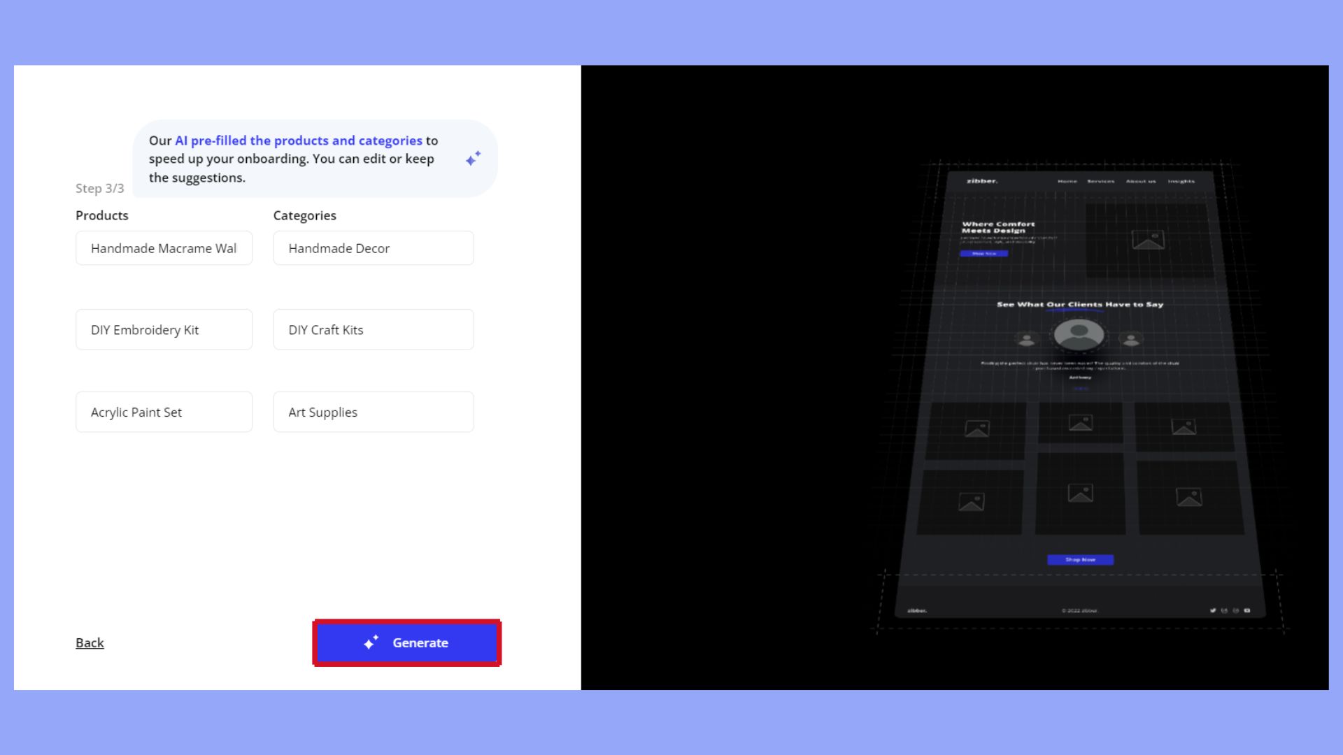 Add details about your primary products or categories