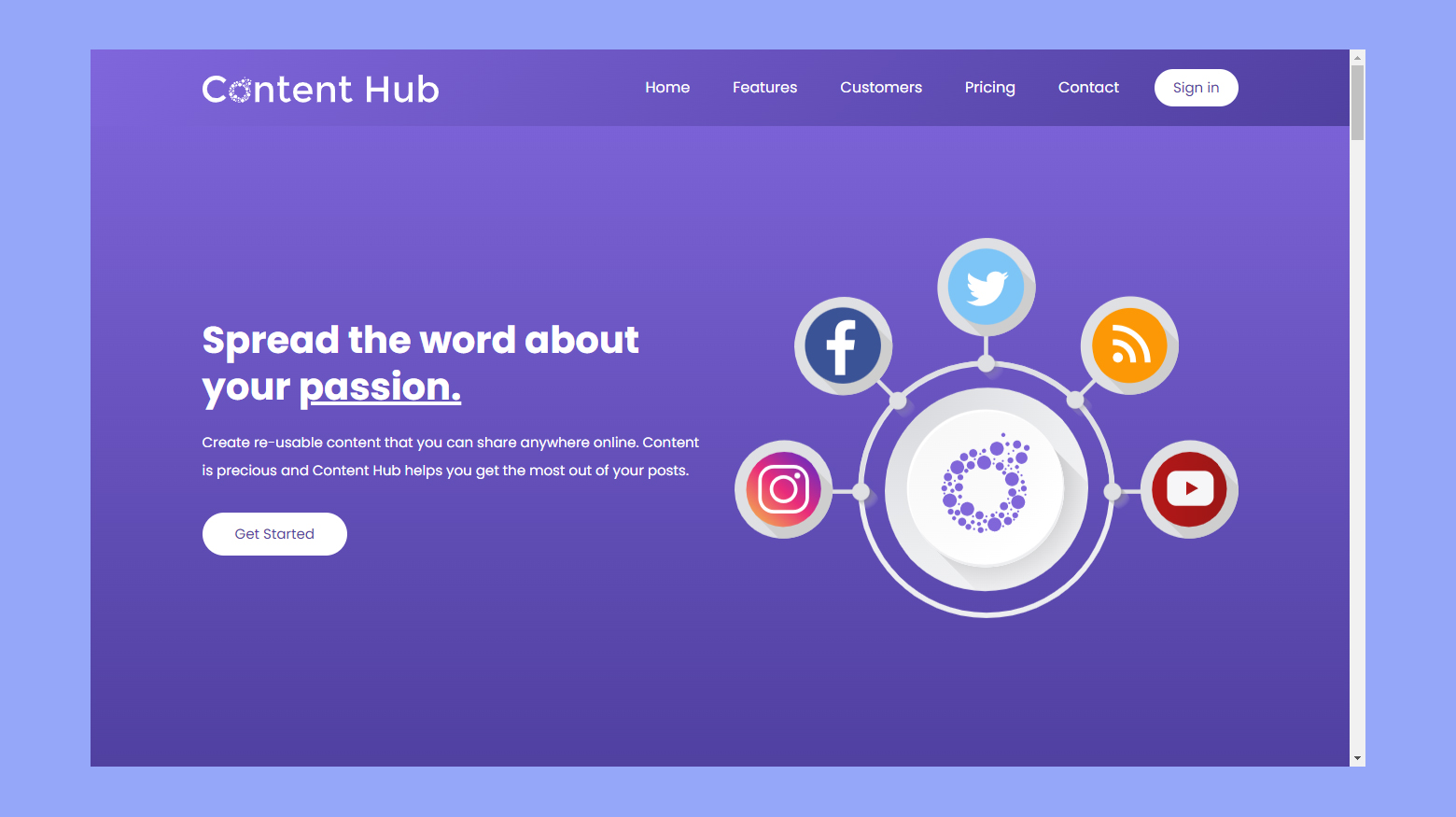 Content hub blog hosting