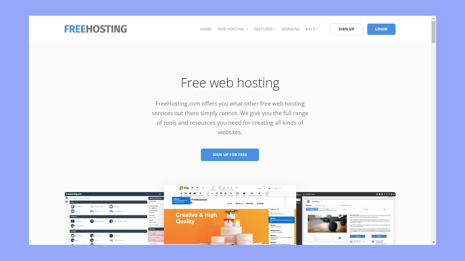 FreeHosing free hosting