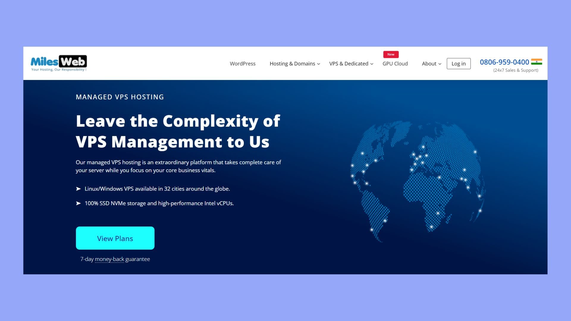 best managed vps hosting - milesweb