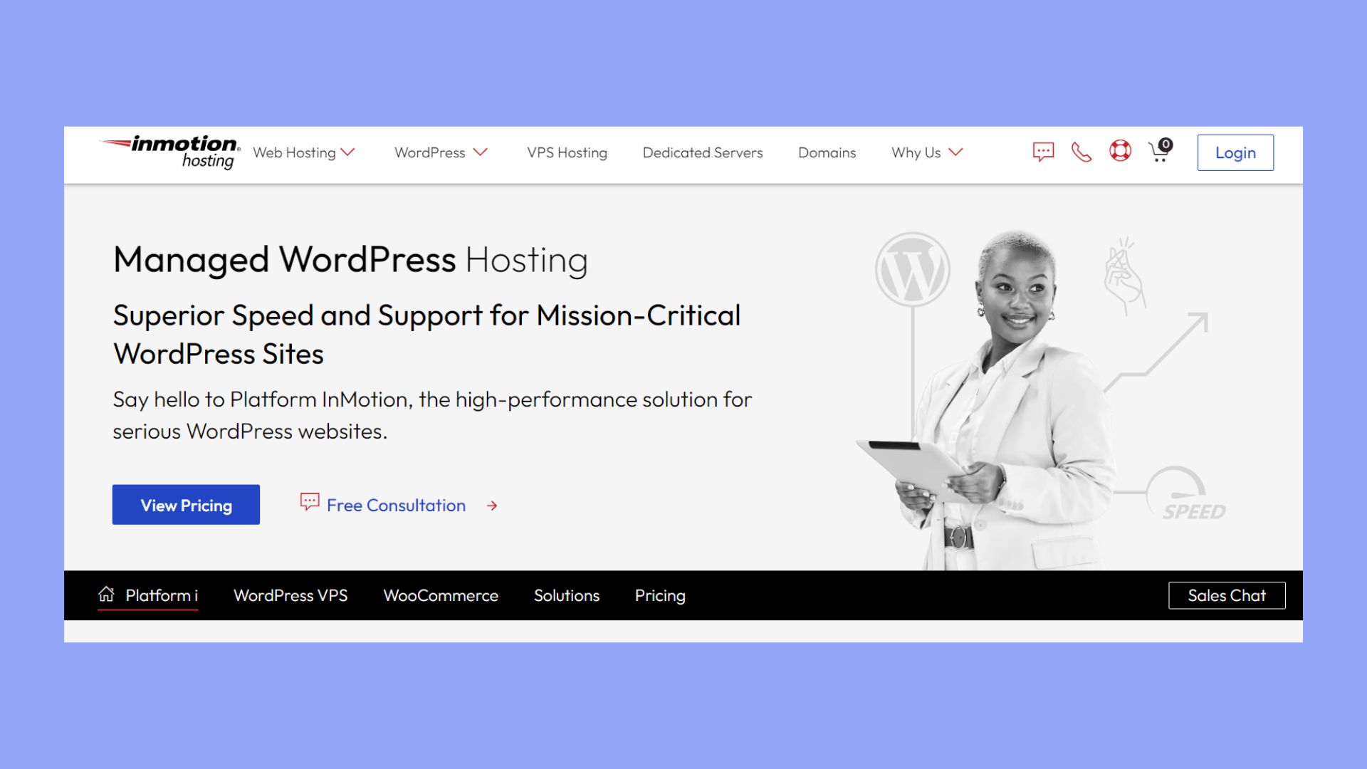 mejor alojamiento gestionado para wordpress - inmotion