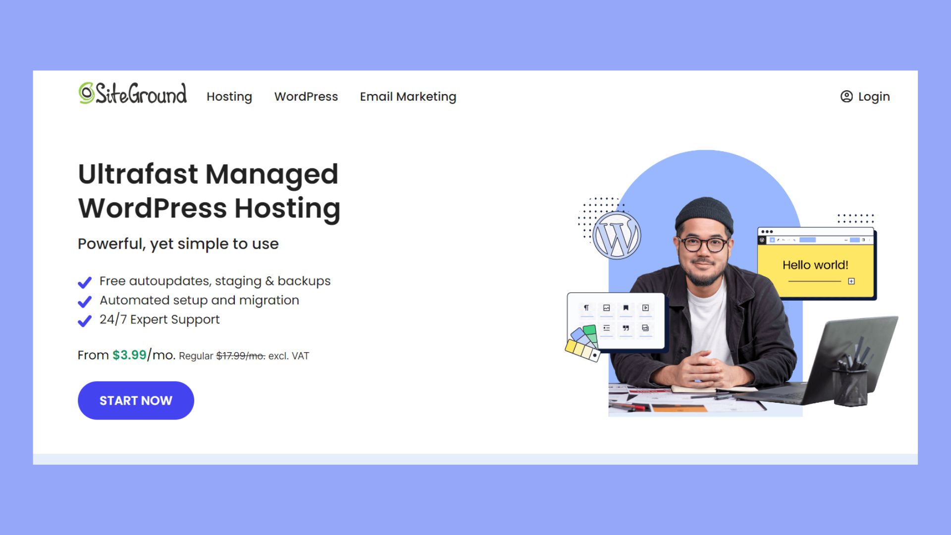 mejor alojamiento gestionado wordpress - siteground