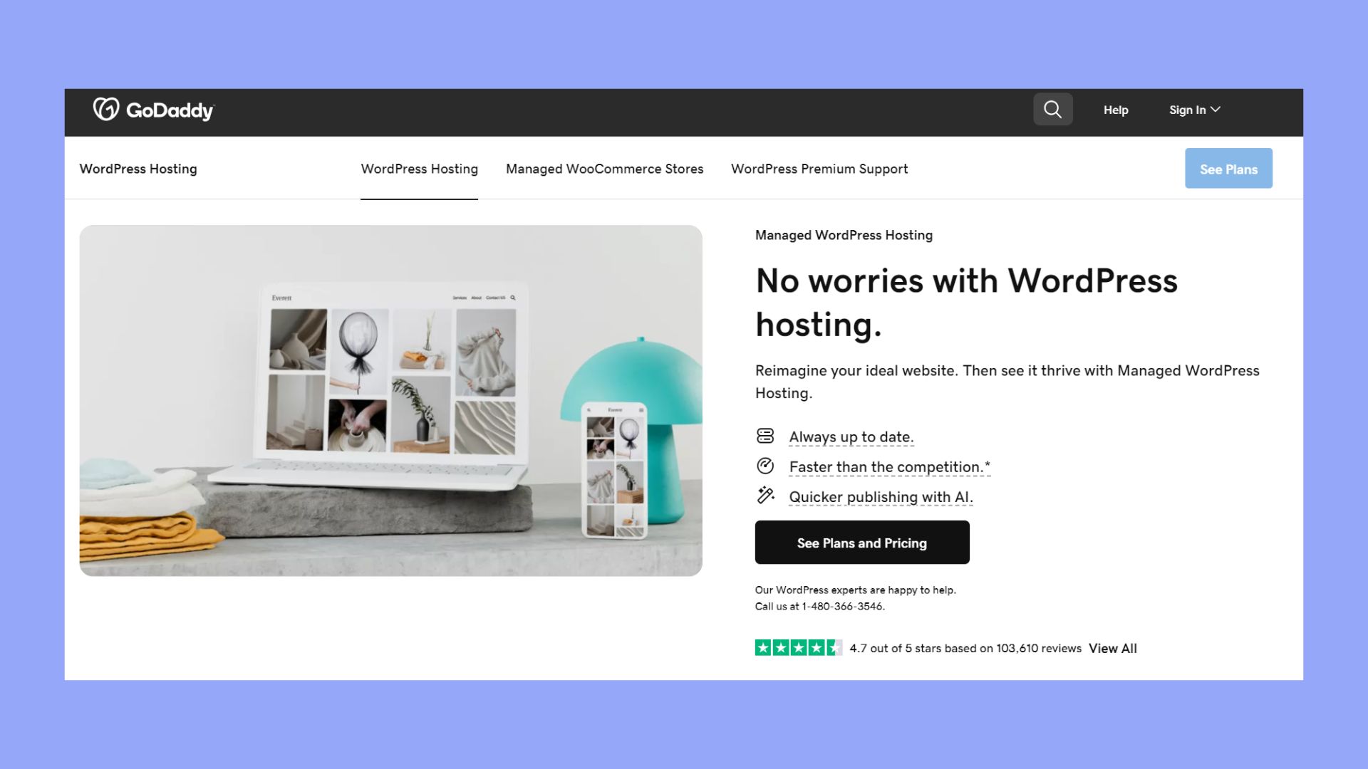 godaddy - mejor alojamiento wordpress para pequeñas empresas