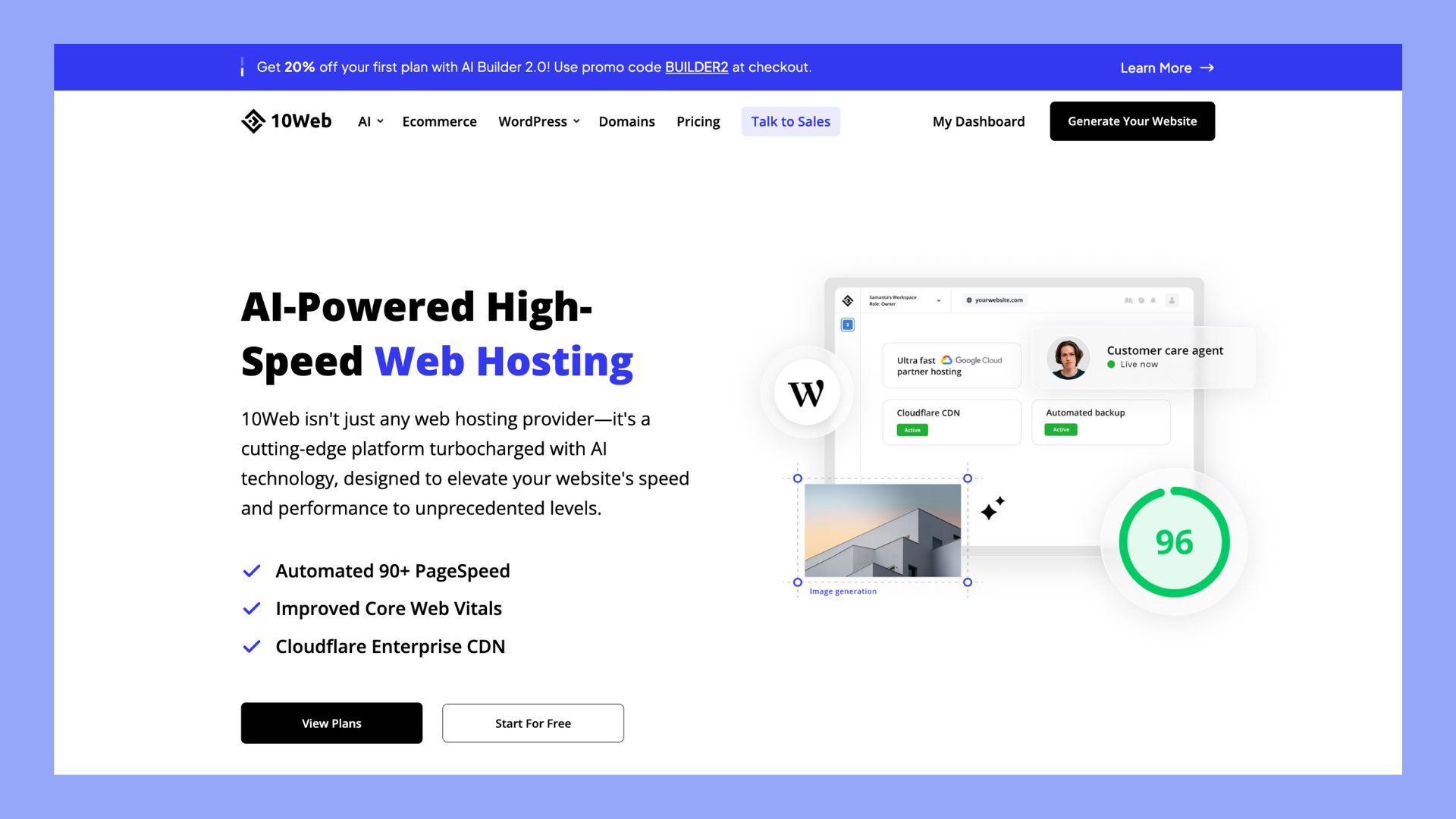 Best Web Hosting for Developers: 11 Top Picks - 10Web