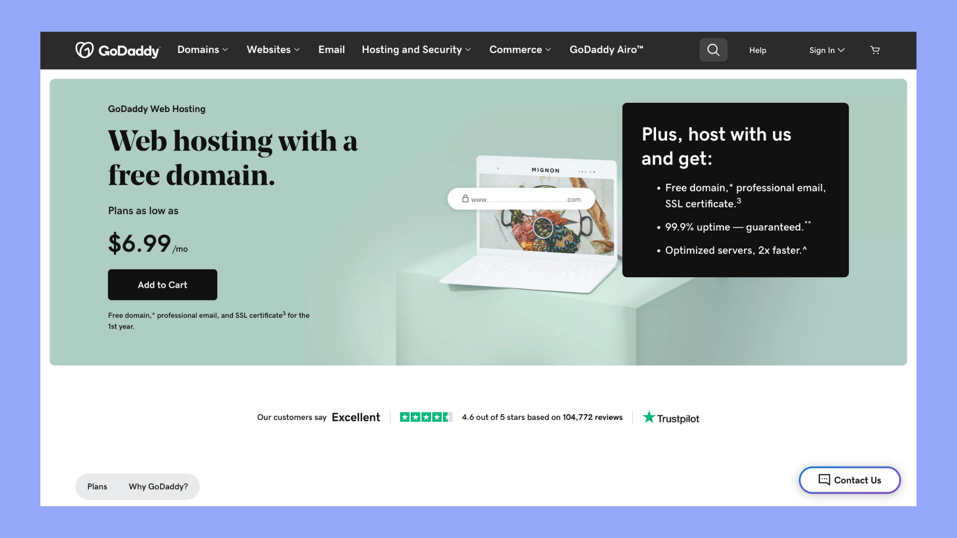 best shared hosting for wordpress - godaddy