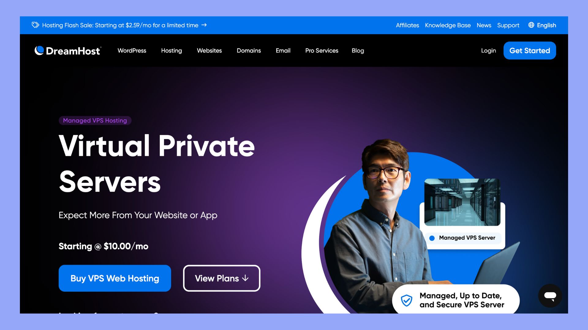 dreamhost - best vps hosting india