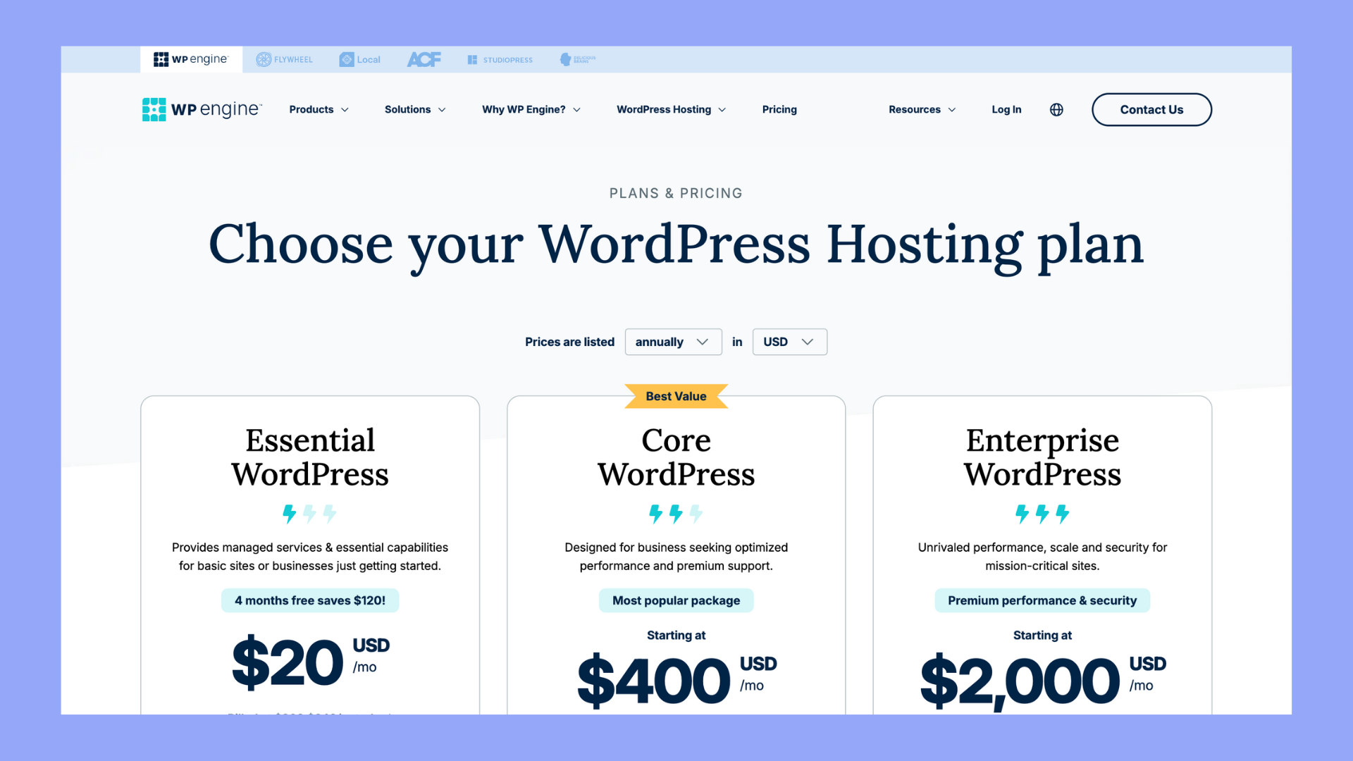 best shared hosting for wordpress - WP engine