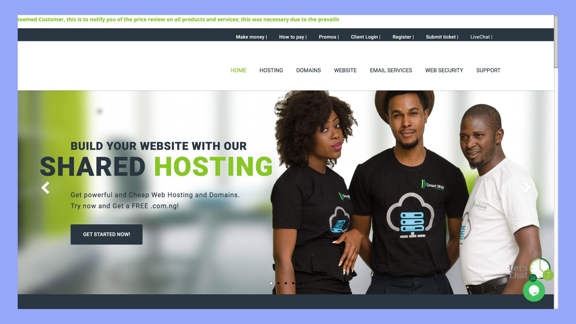 smartweb - best web hosting in Nigeria