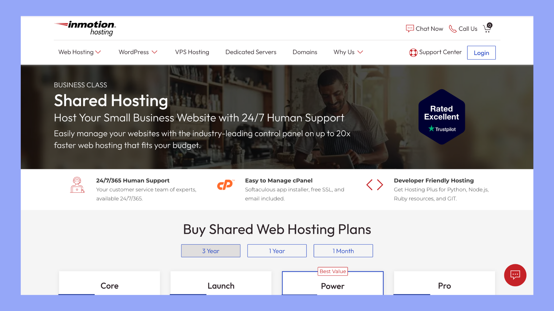 best shared hosting for wordpress - inmotion