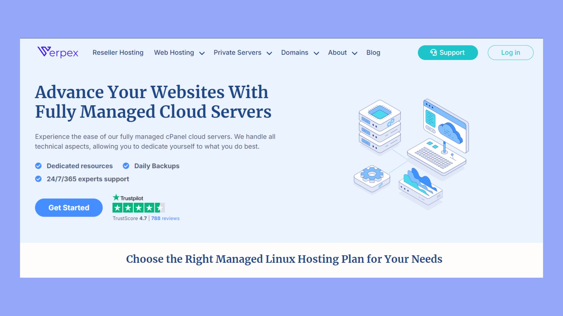 best managed cloud hosting - verpex