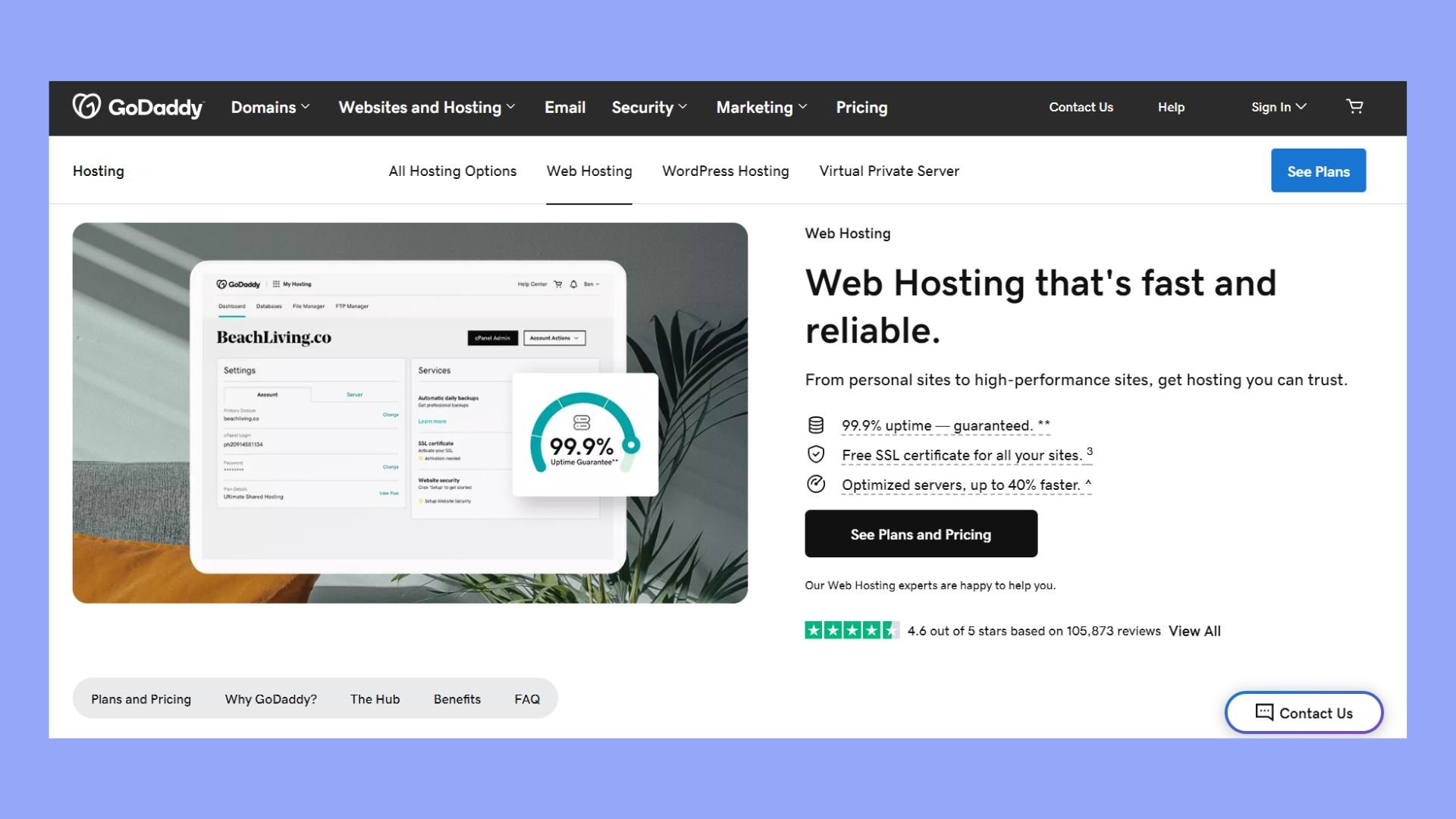 best uk web hosting companies - godaddy