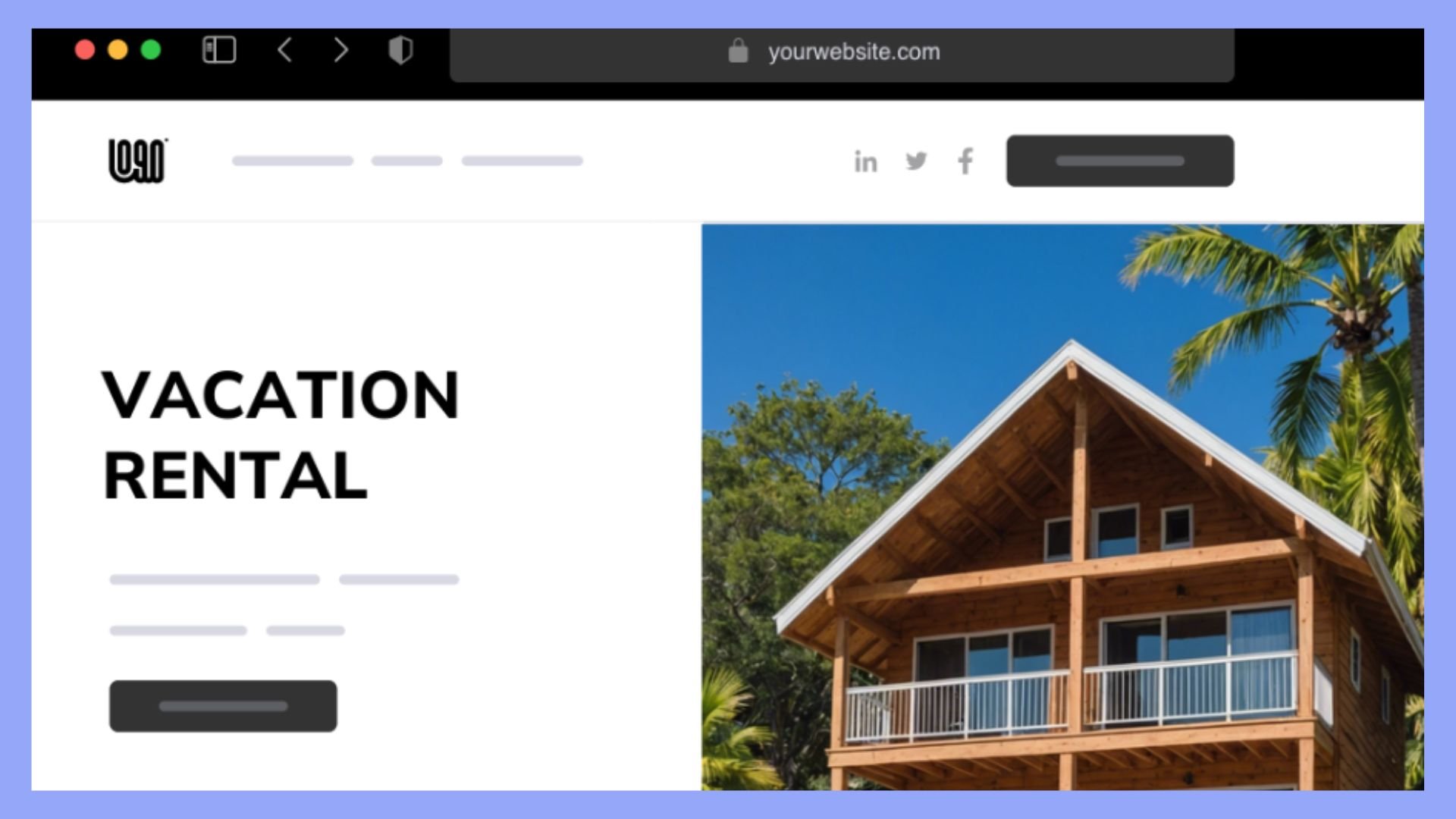 Vacation rental website generated by 10Web