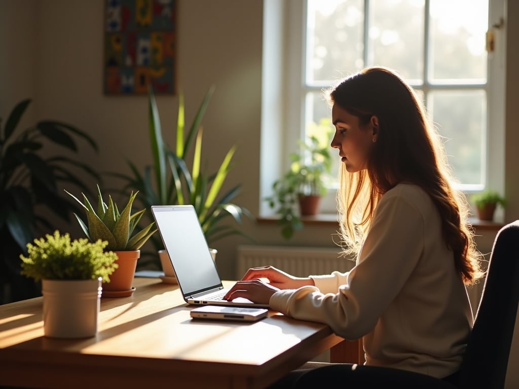 A person starting a blog for free