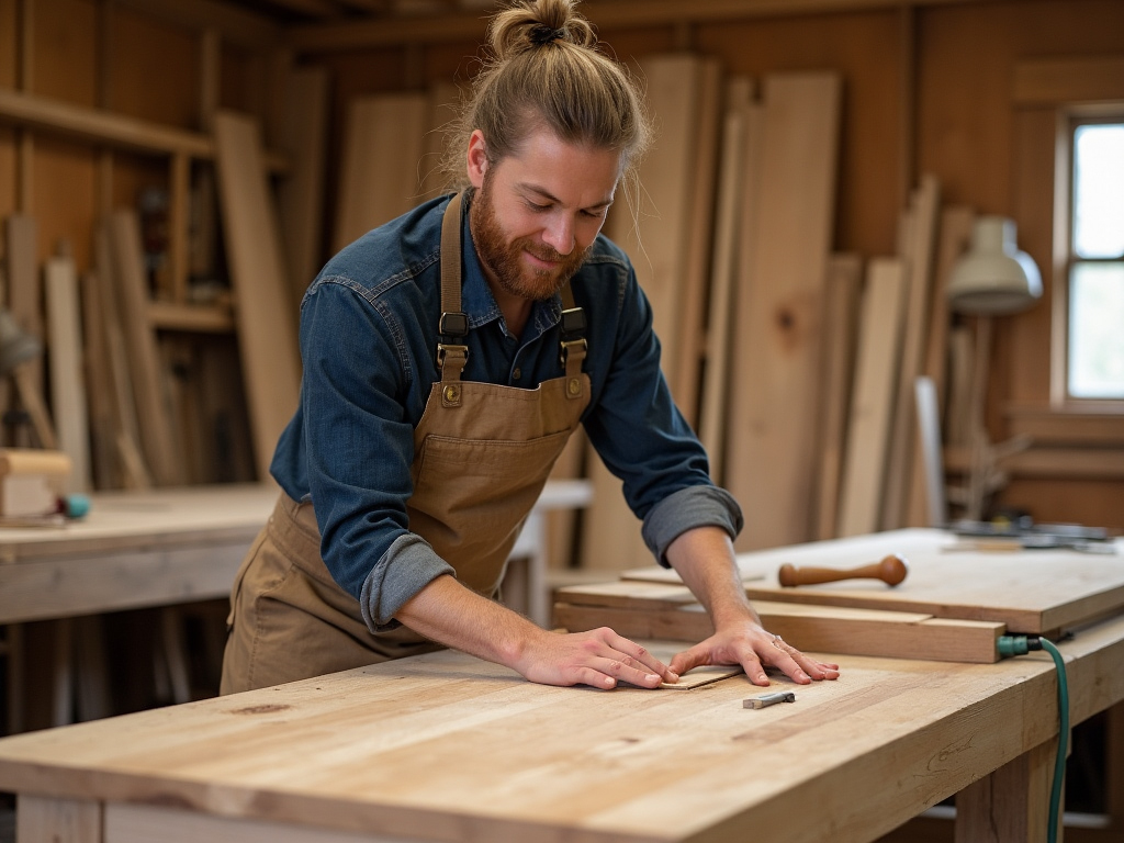 A woodworking shop as an example of a unique business idea.