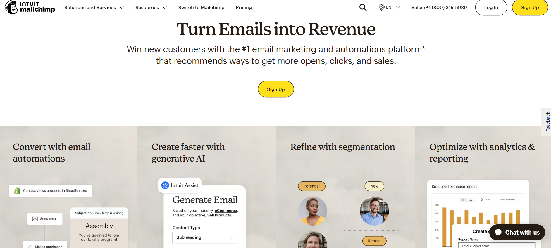 Mailchimp website