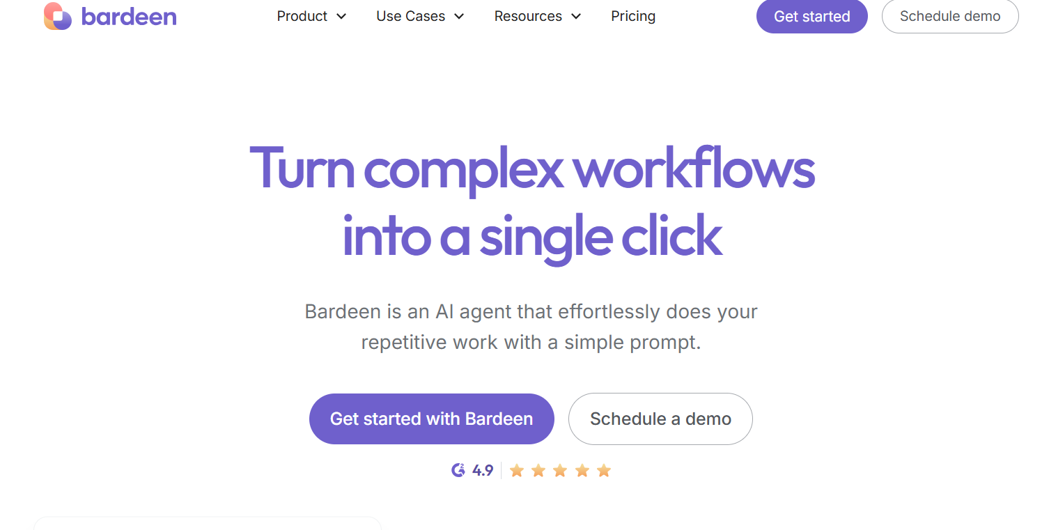 Bardeen.ai website