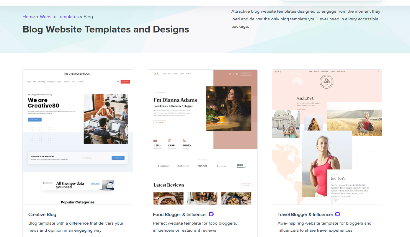 WordPress Astra templates