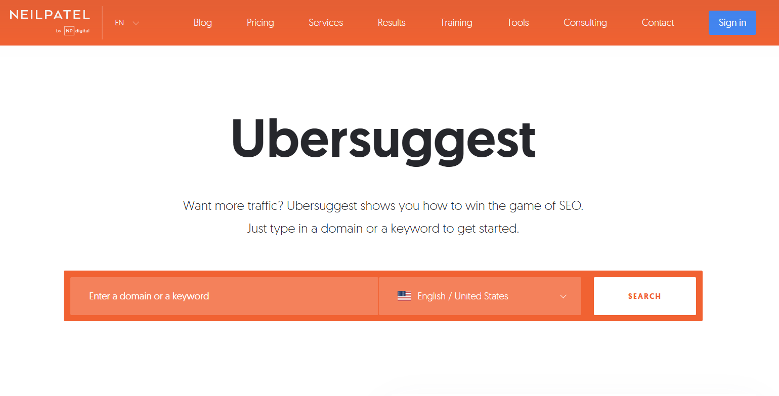 Ubersuggest