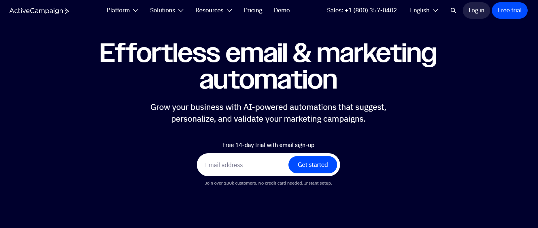 best email marketing software for ecommerce - activecampaign