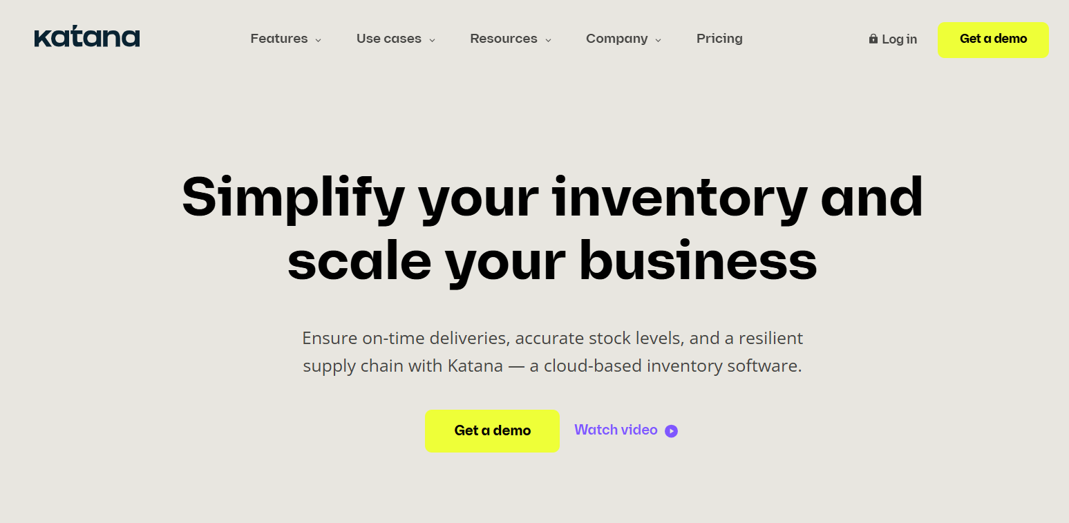 katana. ecommerce inventory management software