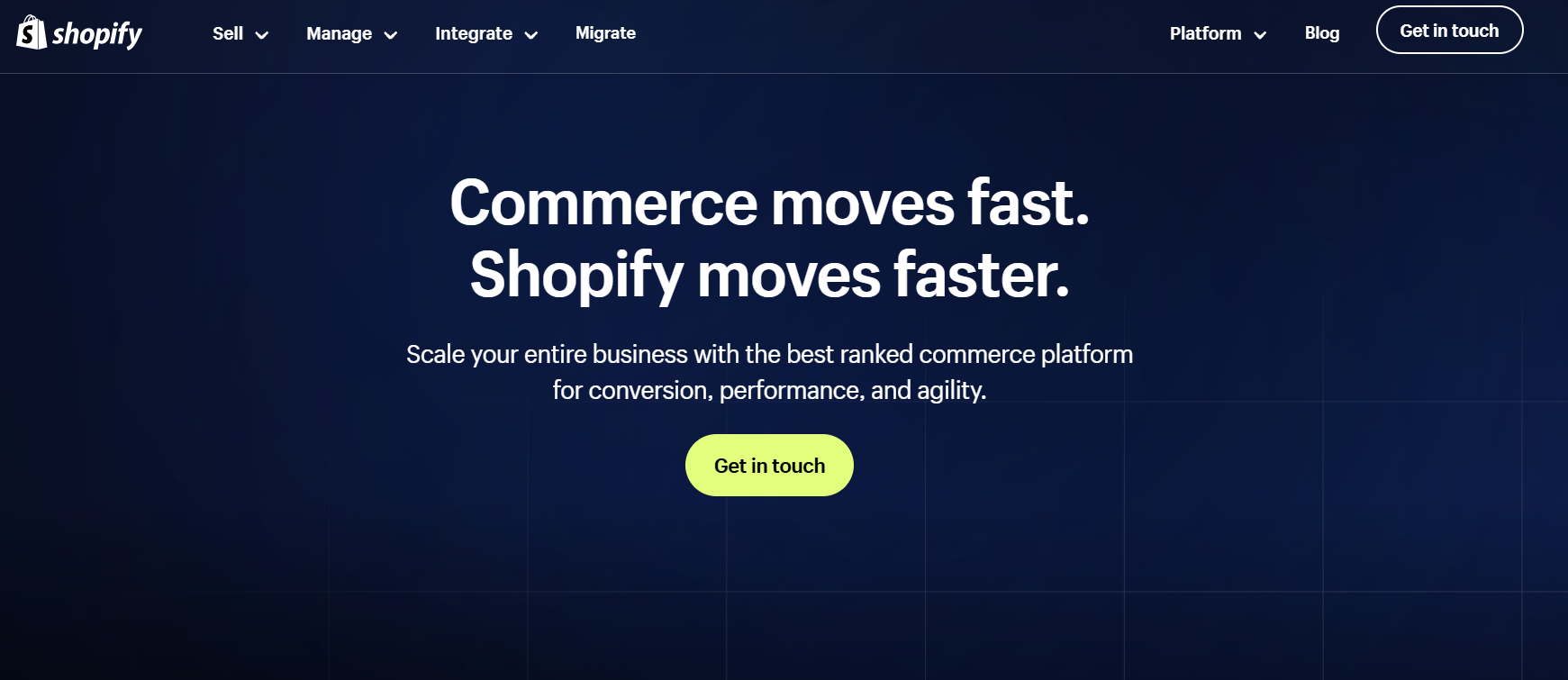 shopify - enterprise ecommerce platform