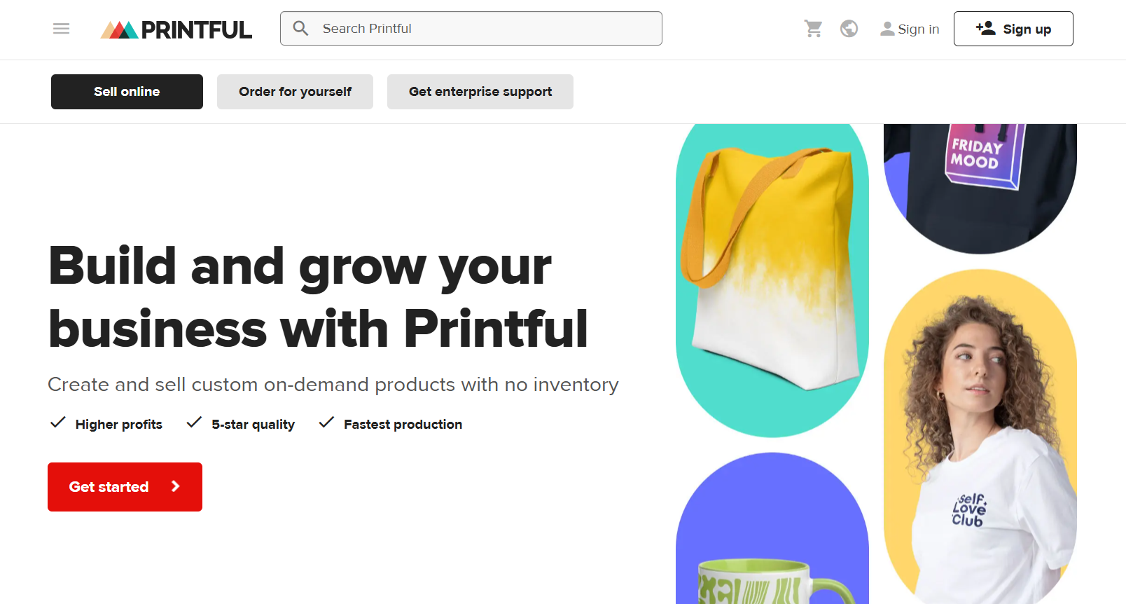Printful website