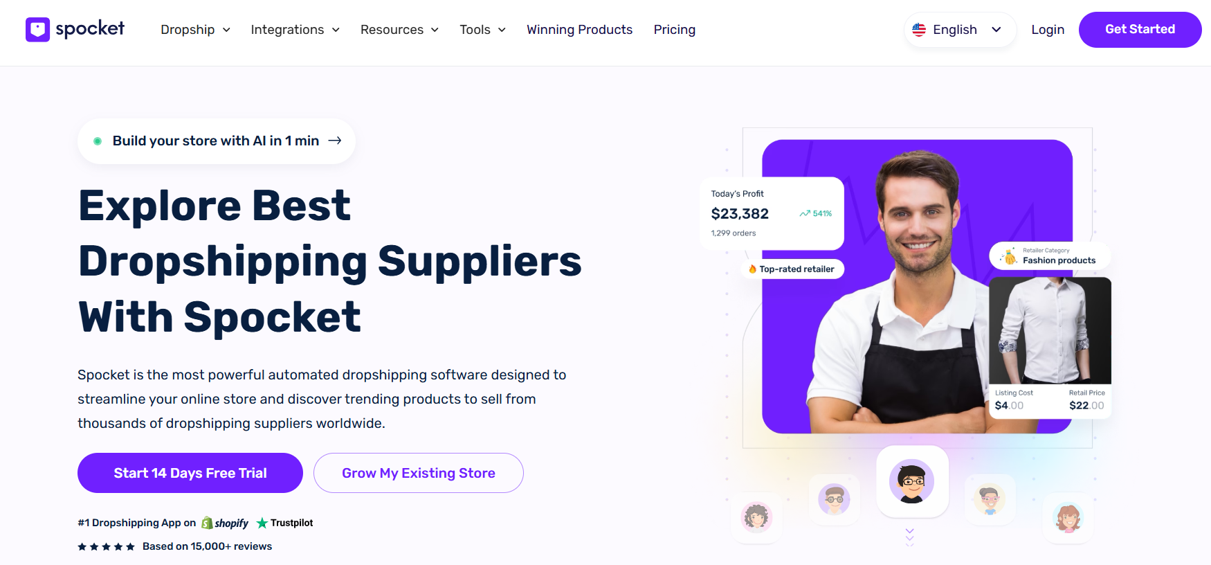 how to find dropshipping suppliers - spocket