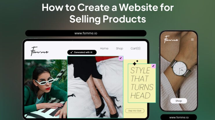 Featured image for Create a Website and Start Selling Products Fast With AI article