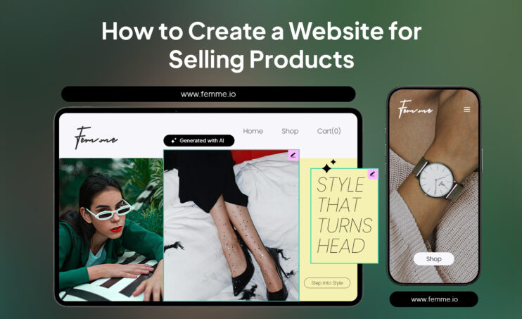 how to create a website for selling products