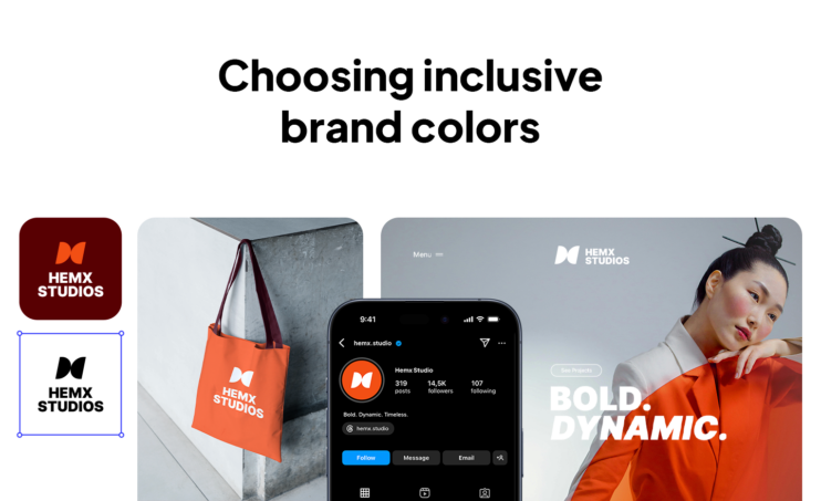 Choosing inclusive brand colors
