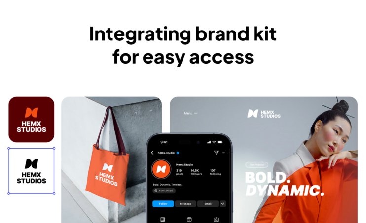 Integrating brand kit for easy access