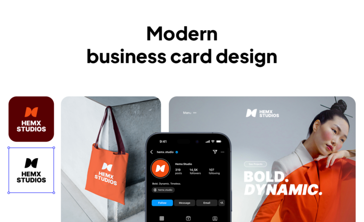 Modern business card design