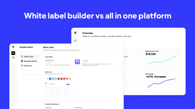 White label builder vs all in one platform