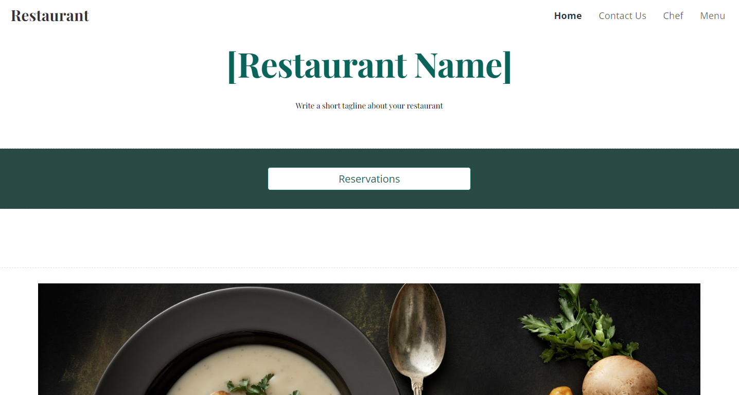 Google Sites template example