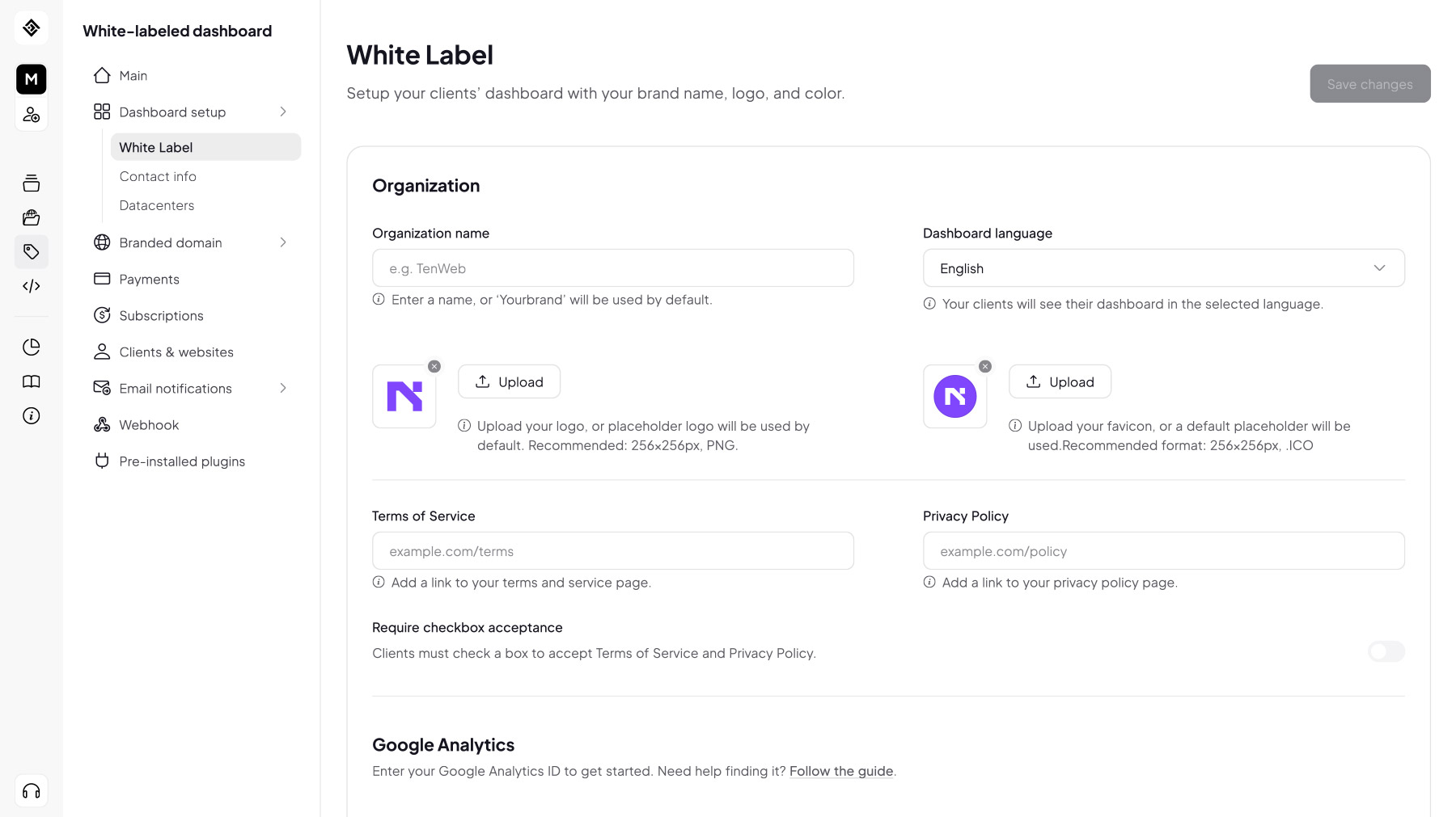 new agency dashboard