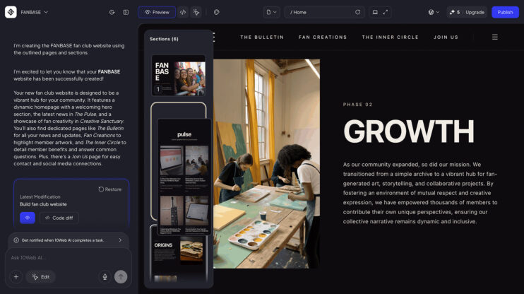 Featured image for Drag a section. Drop it. Done article