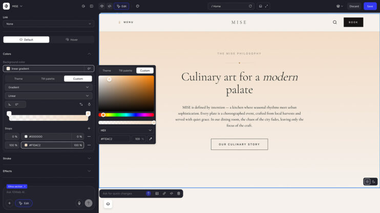 Featured image for Gradient color editing in the visual editor article