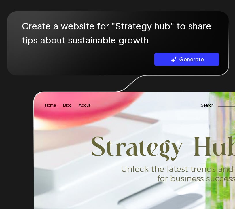 AI Website generation.