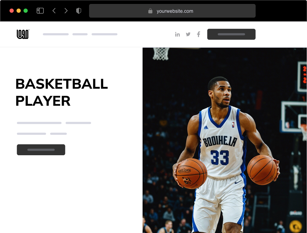 AI Basketball Player Website Builder – Launch in Minutes