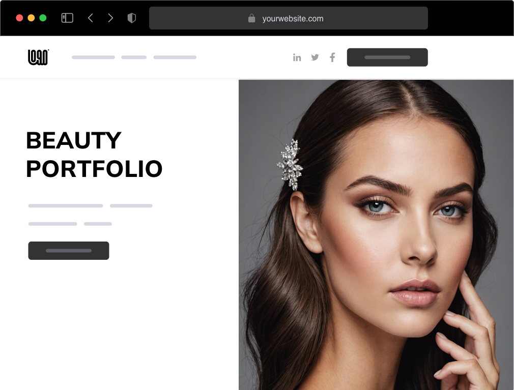 AI Beauty Portfolio Website Builder – Launch in Minutes