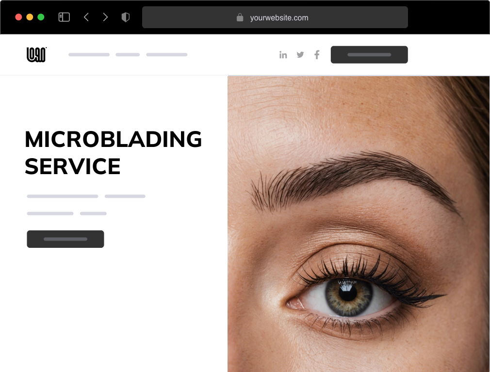 Create Your Microblading Service Site With 10Web