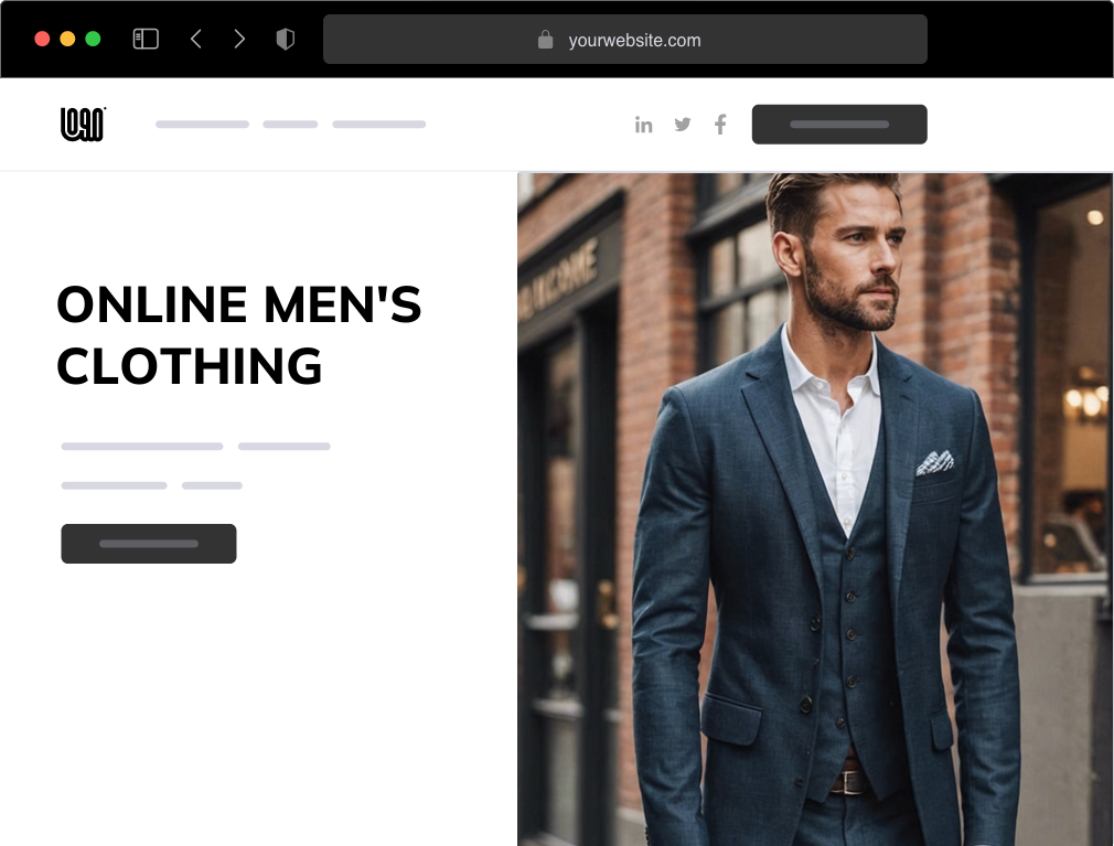 Create Your Online Men S Clothing Retailer Site With 10Web