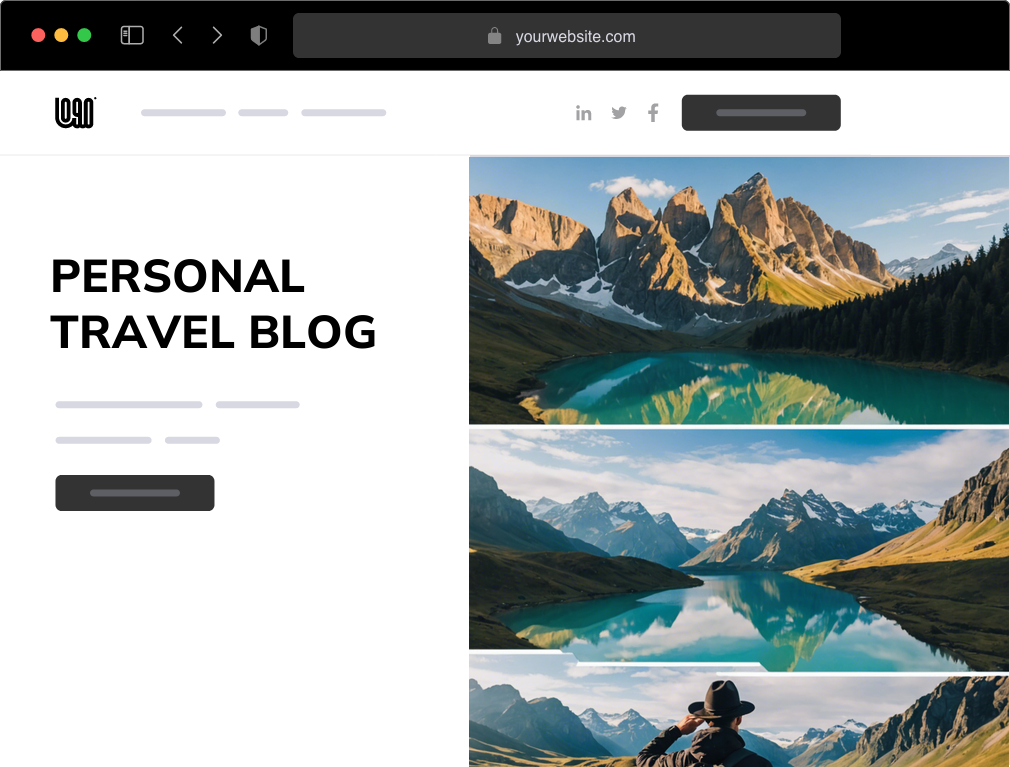 AI Personal Travel Blog Website Builder – Launch in Minutes